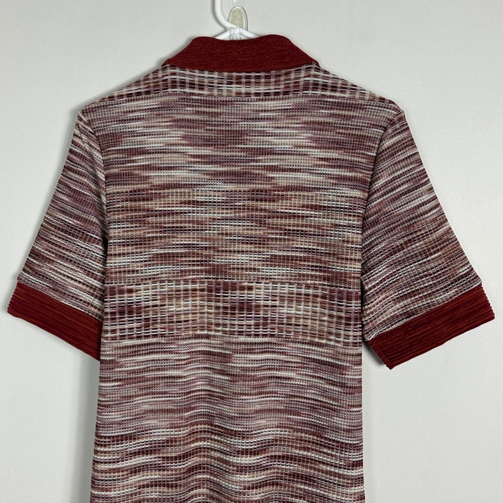 Ramy Brook Elite Button Front Midi Dress Knit Womens‎ Size XL NEW Amber Spaced - Picture 12 of 16